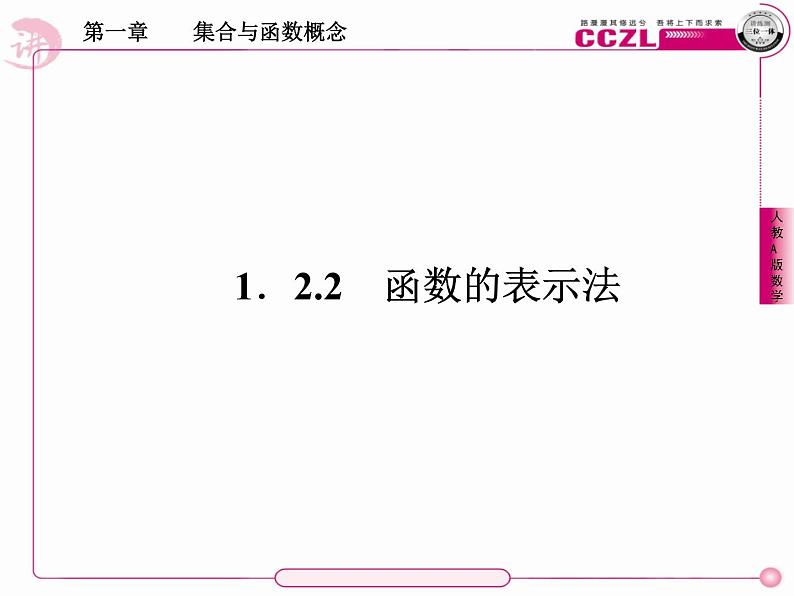 1.2.1函数的表示（练习题）课件PPT01