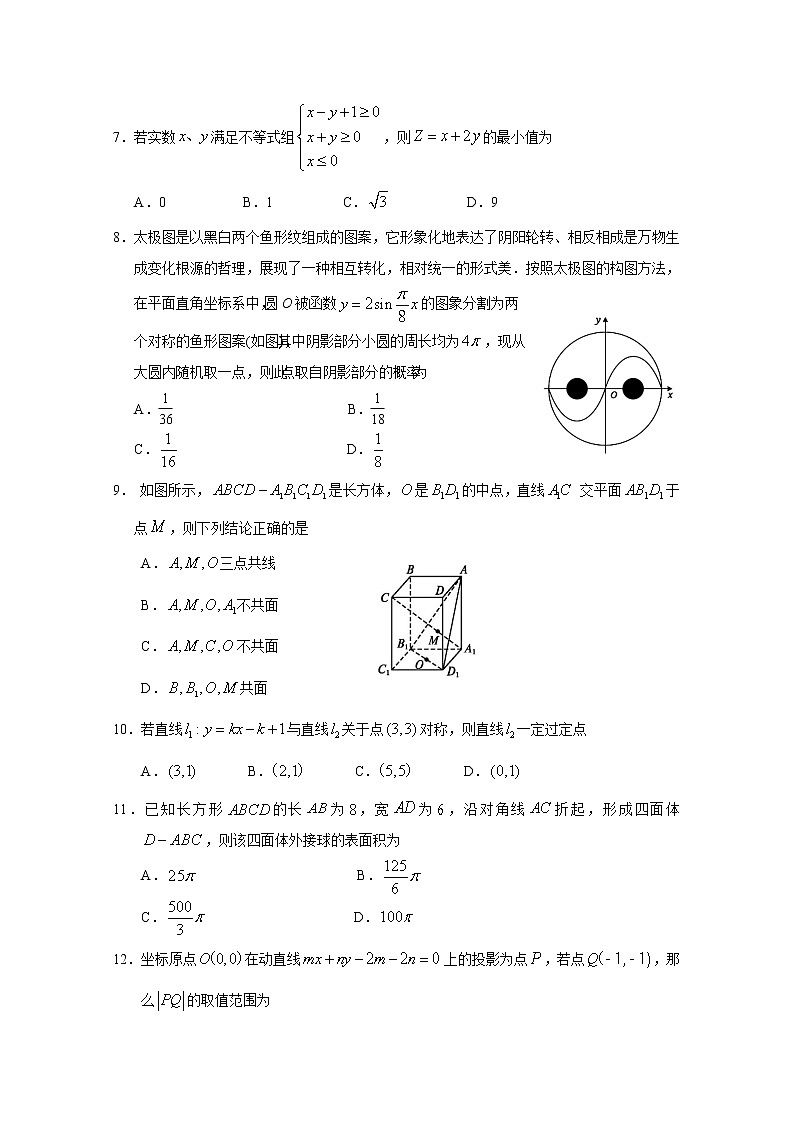 2021-2022人教版高二数学上册期末测试题（含答案） (2)第2页