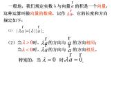 2.2.3 向量数乘运算及其几何意义课件PPT