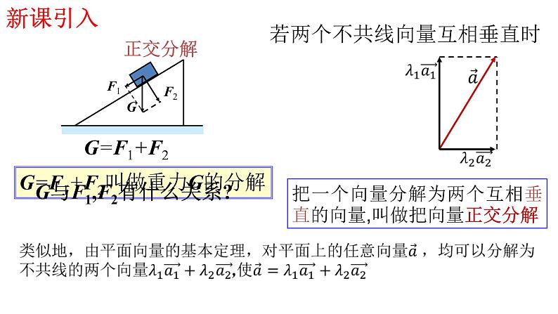2.3.2-2.3.3平面向量的正交分解及坐标表示、坐标运算课件PPT第3页