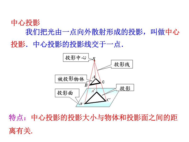 1.2.1 中心投影与平行投影 1.2.2 空间几何体的三视图课件PPT06