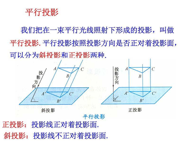 1.2.1 中心投影与平行投影 1.2.2 空间几何体的三视图课件PPT07