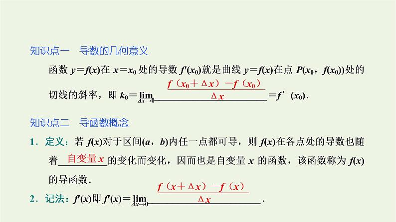 第五章导数及其应用1.2第二课时导数的几何意义 课件03