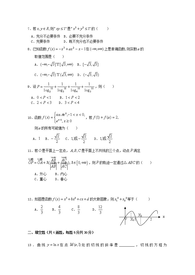 2021-2022高二数学上册期末测试卷（含答案） (2)第2页