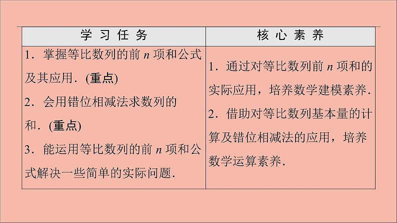 2021_2022学年新教材高中数学第4章数列4.34.3.3第1课时等比数列的前n项和课件苏教版选择性必修第一册02