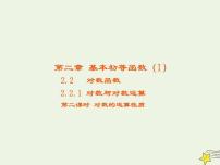 高中数学人教版新课标A必修12.2.1对数与对数运算背景图ppt课件
