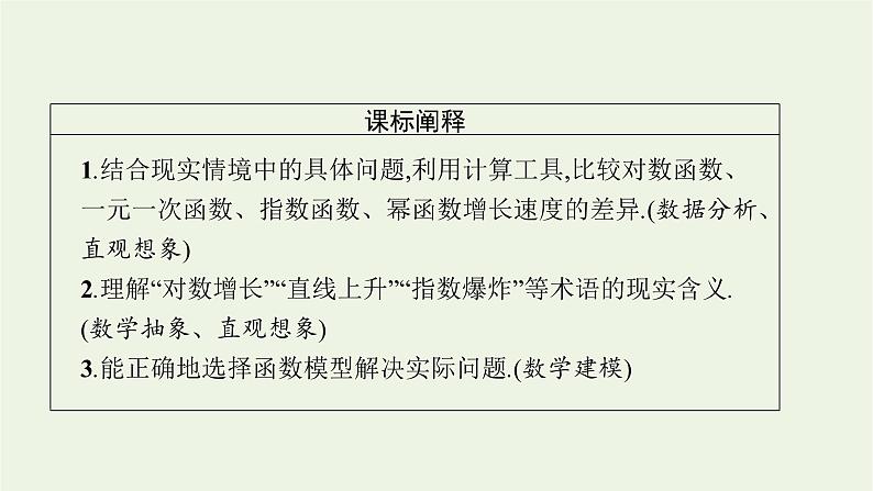 第4章幂函数指数函数和对数函数5.1几种函数增长快慢的比较课件03
