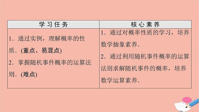 2021_2022学年新教材高中数学第10章概率10.1.4概率的基本性质课件新人教A版必修第二册02