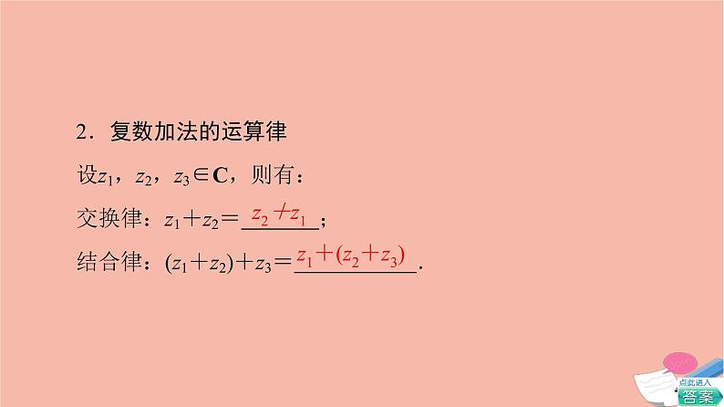 2021_2022学年新教材高中数学第7章复数7.2.1复数的加减运算及其几何意义课件新人教A版必修第二册06