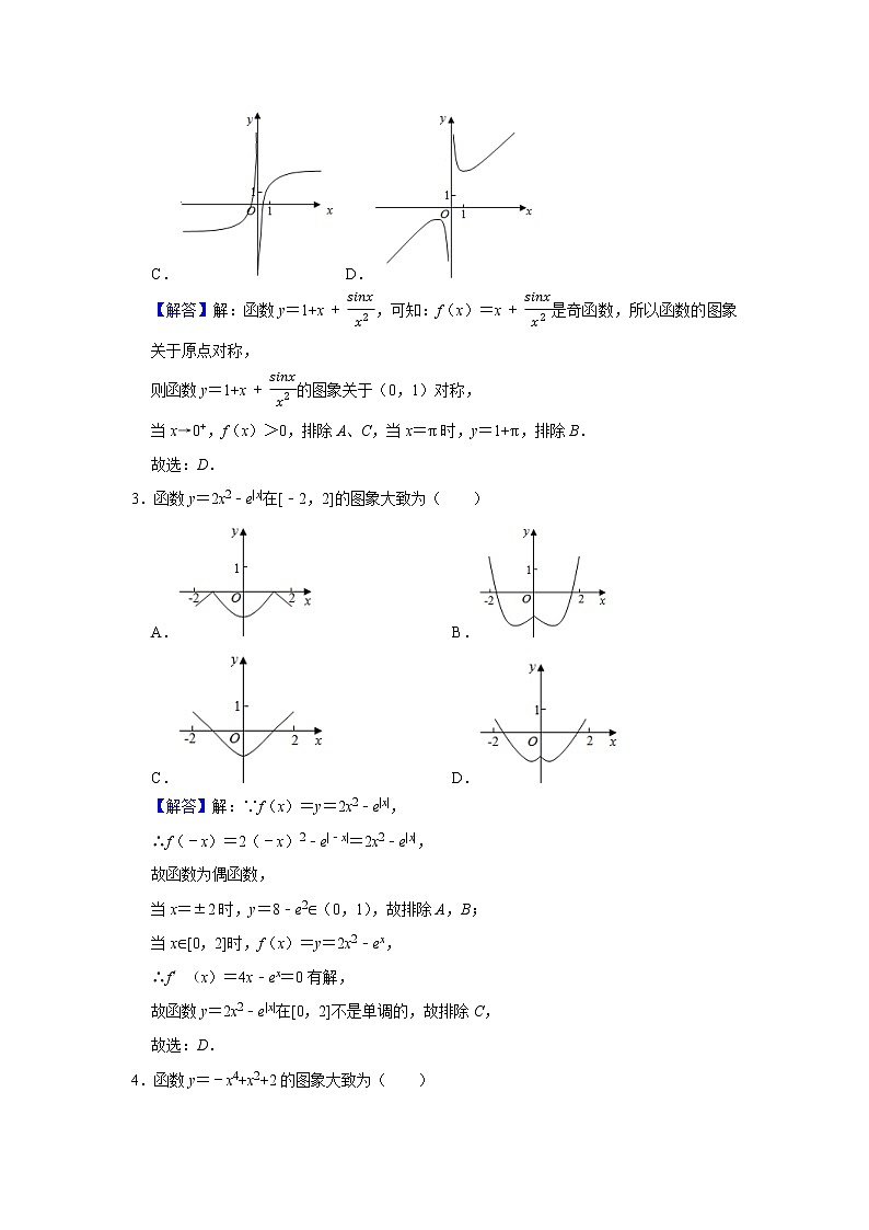 高端精品高中数学二轮专题-函数图像（带答案）教案02