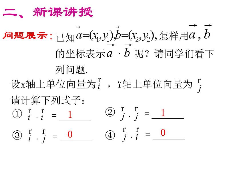 必修2数学新教材人教B版第六章623平面向量的坐标及运算ppt_2004