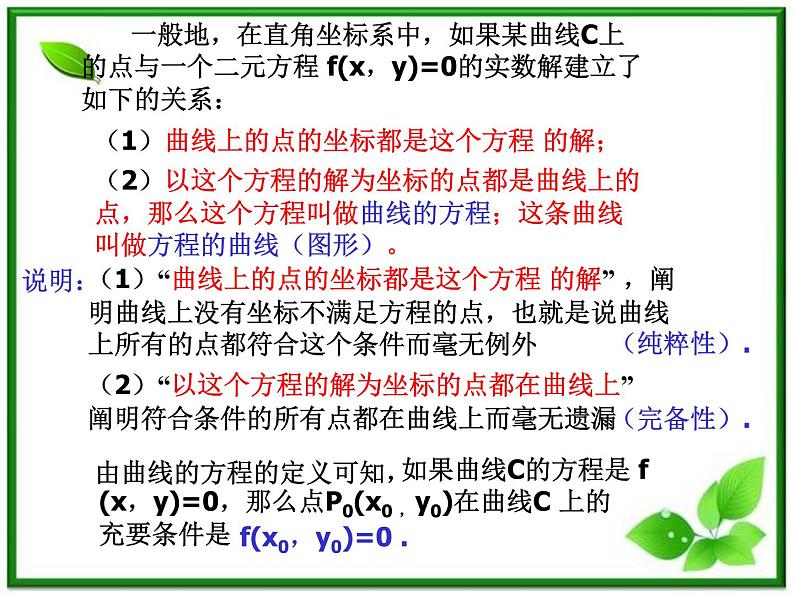 高二下册数学课件：12.1《曲线和方程（1）》（沪教版）第4页