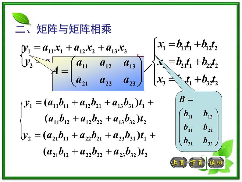 高二上册数学课件：9.2《矩阵的运算》（沪教版）07