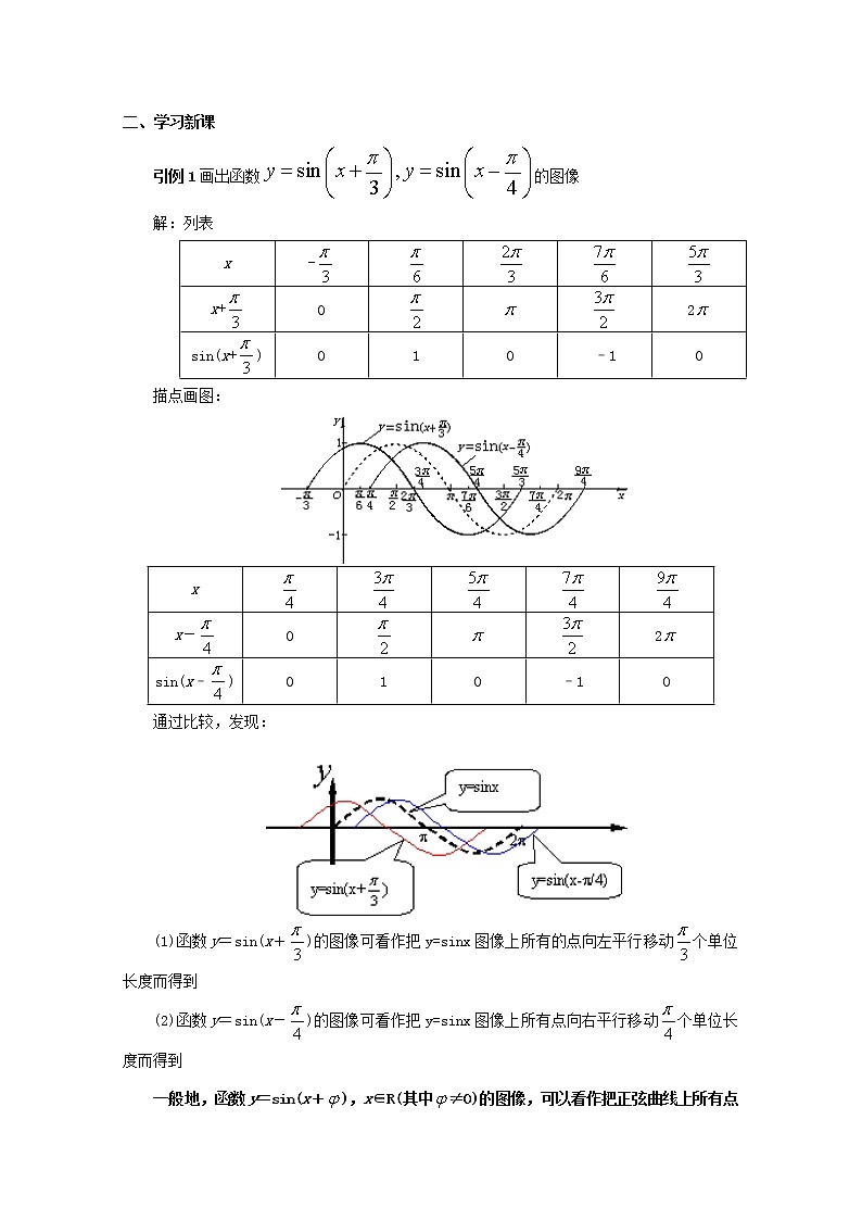 数学：6.3《函数y=Asin(wx @)的图像与性质》教案（2）（沪教版高中一年级 第二学期）第3页