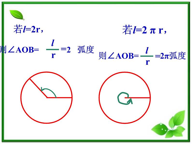高一下册数学课件：5.1《弧度制》（沪教版）教案05