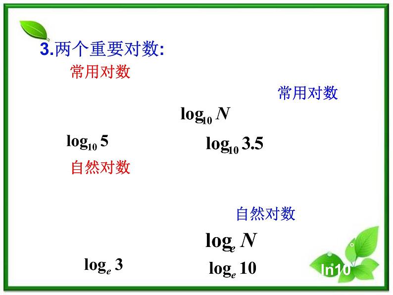 高一下册数学课件：4.1《对数的概念及其运算》（沪教版）教案06