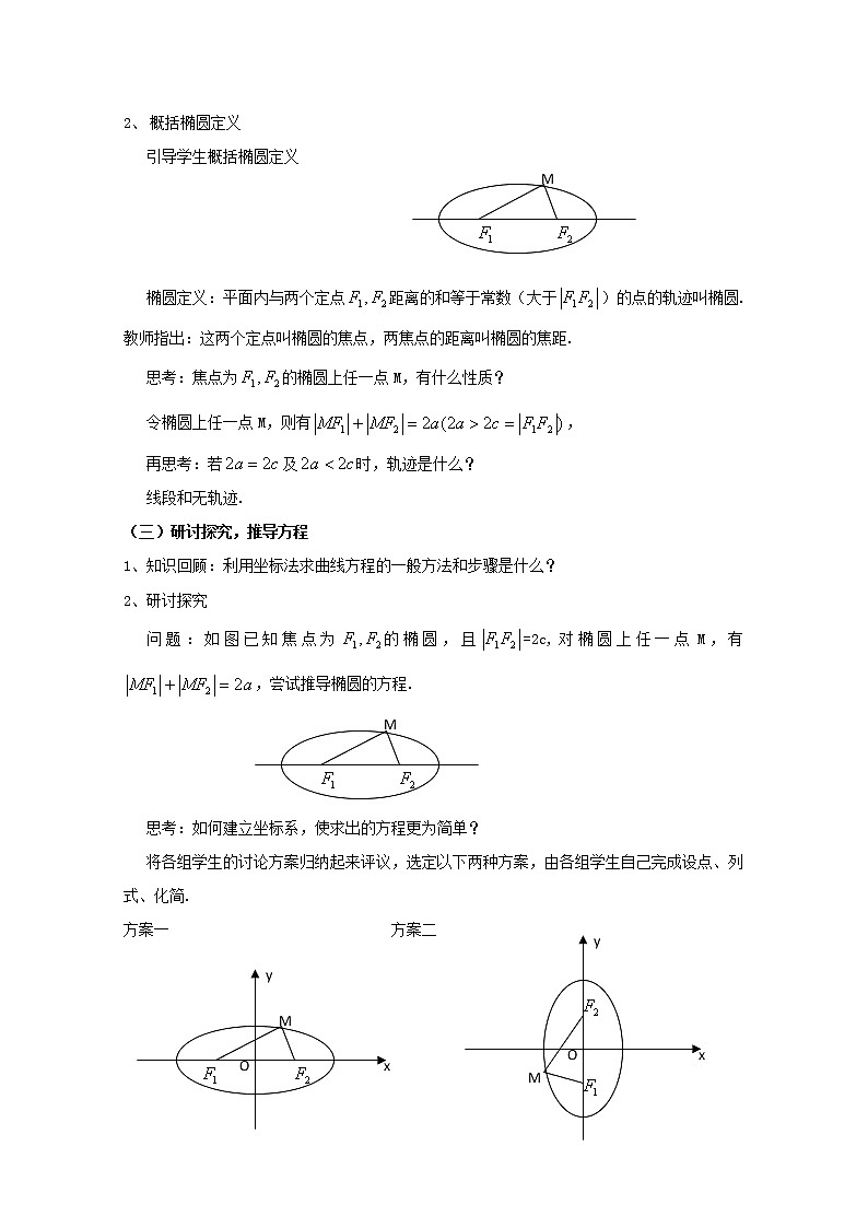 数学：12.3《椭圆的标准方程》教案（1）（沪教版高中二年级 第二学期）练习题第2页