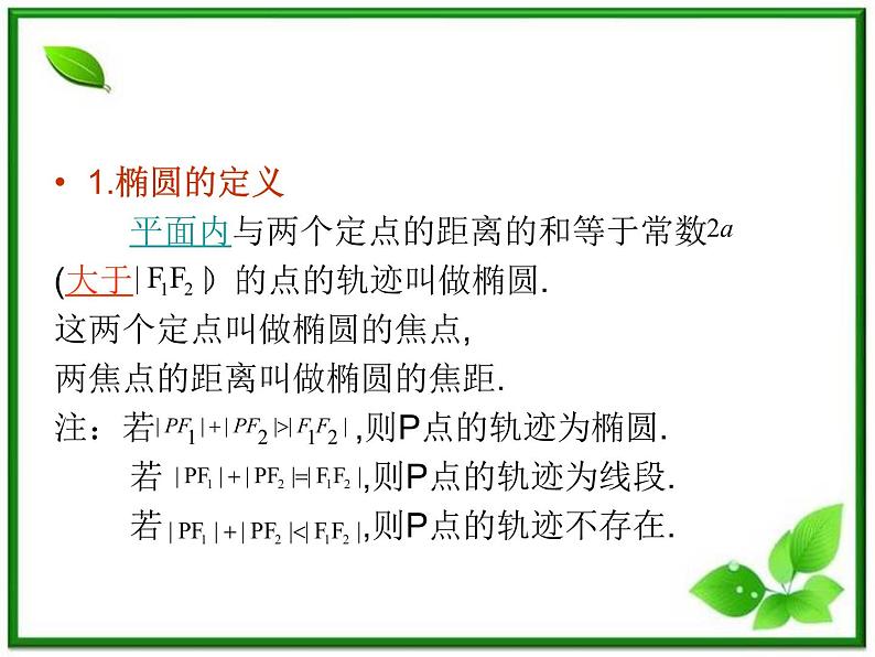 数学：12.3《椭圆的标准方程》课件（1）（沪教版高中二年级 第二学期）练习题06