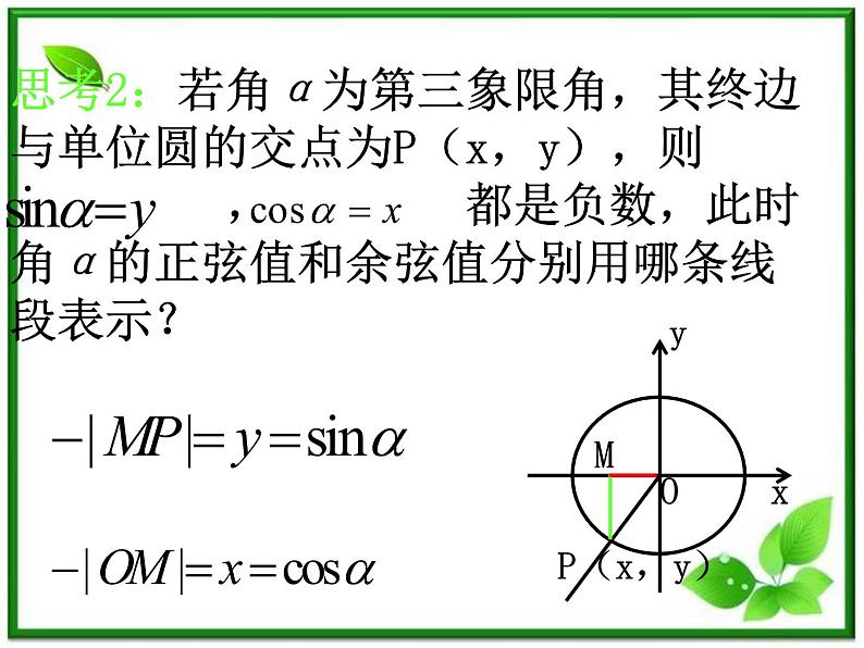 高一数学：3.2《任意角的三角函数》课件（湘教版必修二）第6页