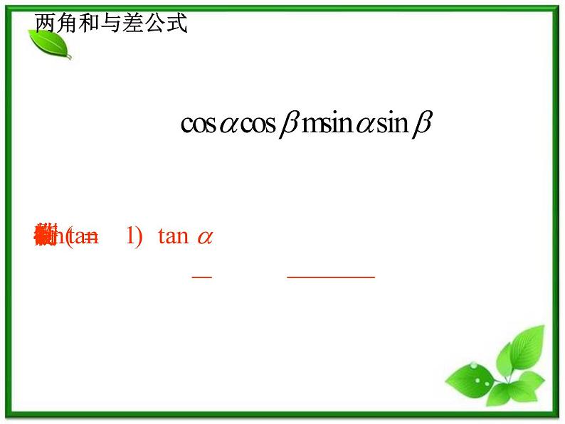 高一数学：5.1《两角和与差的三角函数》课件（湘教版必修二）第2页