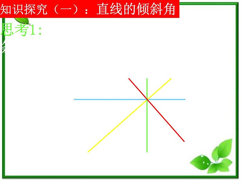 《直线的倾斜角和斜率》课件10（21张PPT）（北师大版必修2）第4页