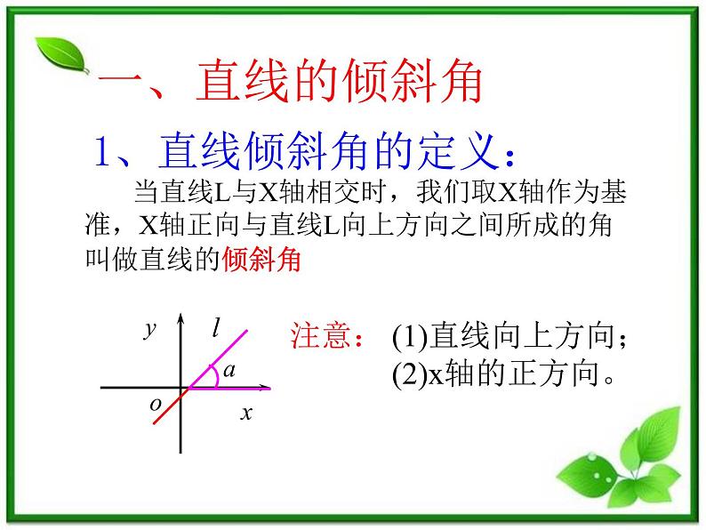 《直线的倾斜角和斜率》课件4（28张PPT）（北师大版必修2）第4页