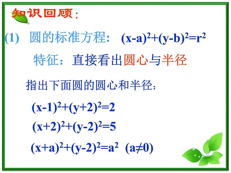 2012届高一数学：2.2.2《圆的一般方程》课件 （北师大必修2）第2页