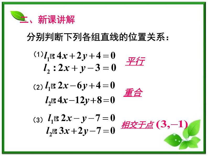 《两条直线的交点》课件1（8张PPT）（北师大版必修2）第3页
