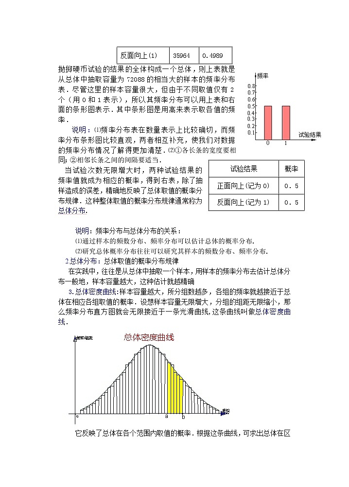 高中数学第三册--选修Ⅱ 第一章 概率与统计教案(第8课)总体分布估计03