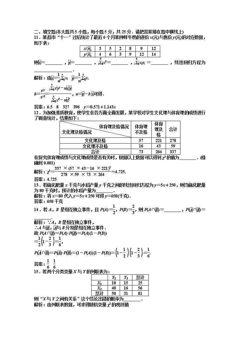2012数学第4章章末综合检测（湘教版选修1-2）第3页