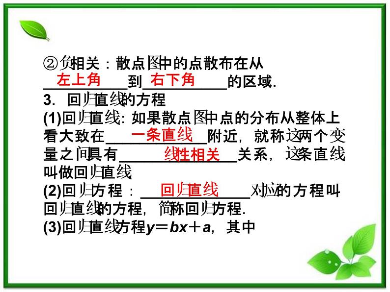 数学课件 湘教版必修5：12.4　数据的相关性练习题06