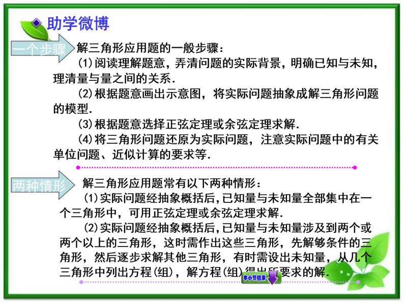 【聚焦典型题】（苏教版）2014届高考一轮数学（理）：《解三角形应用举例》（名师预测高考考点+高考考点集训+考点特训，含教师旁解）课件PPT04