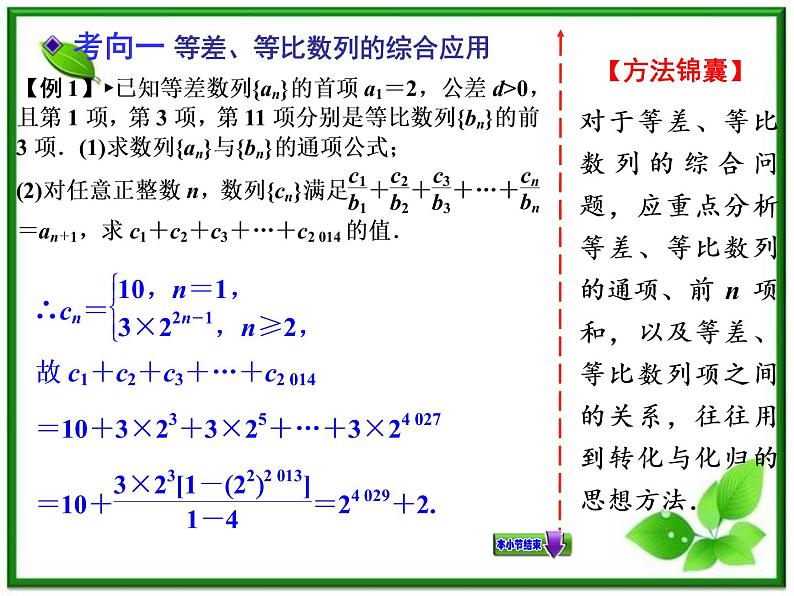 【聚焦典型题】（苏教版）2014届高考一轮数学（理）：《数列的综合应用》（名师预测高考考点+高考考点集训+考点特训，含教师旁解）课件PPT第8页