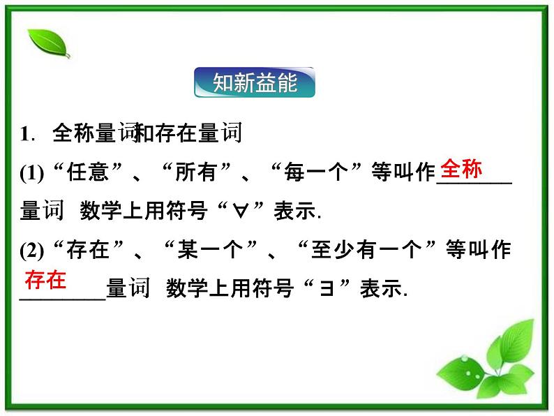 2012高二数学：1.2.2《全称量词和存在量词》课件（湘教版选修2-1）05