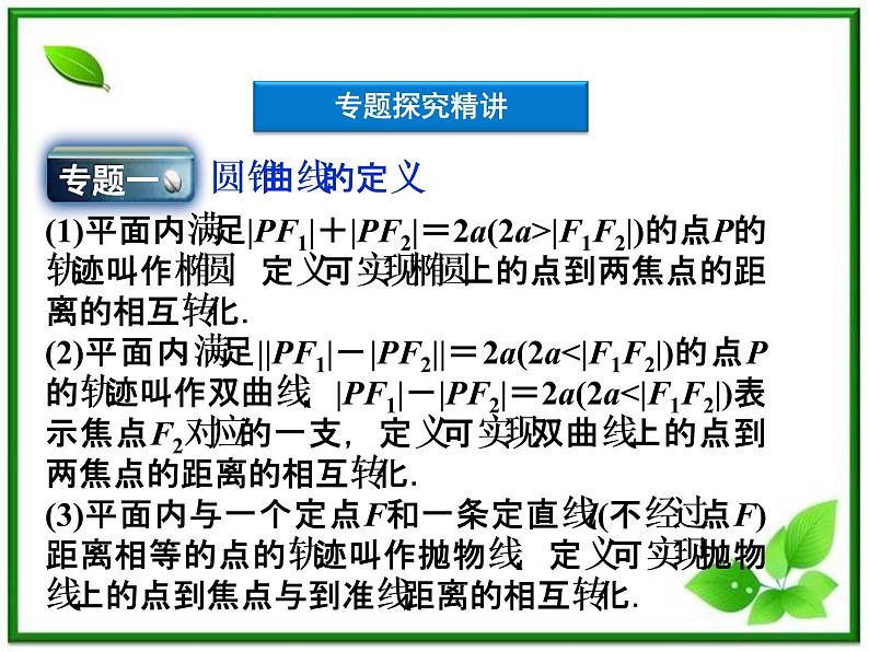 高中数学湘教版选修2-1：(课件)圆锥 本章优化总结04