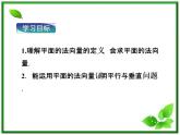 高中数学湘教版选修2-1：(课件)3．5　平面的法向量