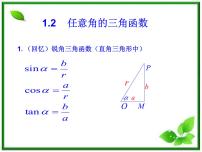 2013高中新课程数学（苏教版必修四）1.2.1任意角的三角函数2 课件