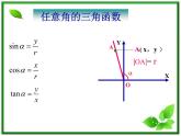 2013高中新课程数学（苏教版必修四）1.2.1任意角的三角函数3 课件