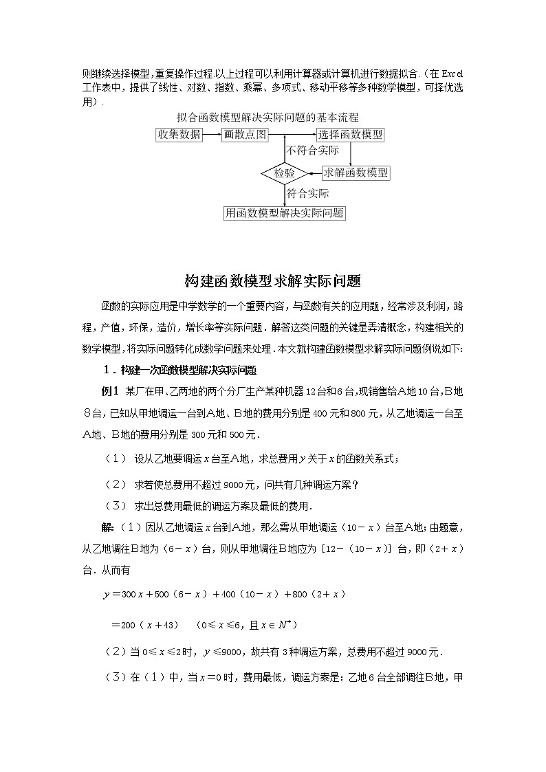 《函数模型及其应用》文字素材2（苏教版必修1）教案第2页