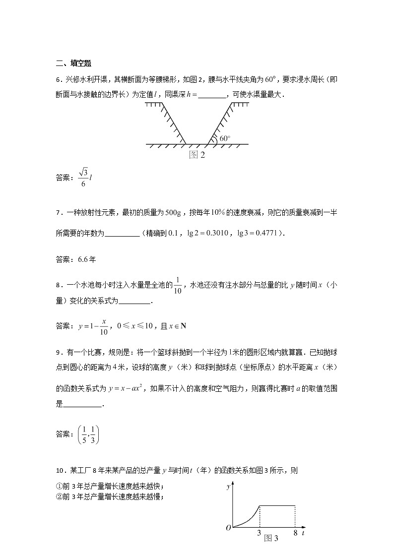 数学：2.6《函数模型及其应用》同步练习一（苏教版必修1）教案第2页