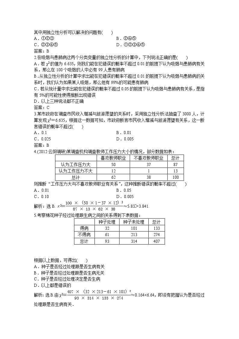 2013-2014学年高二数学湘教版选修2-2：第8章8.4知能演练轻松闯关教案02