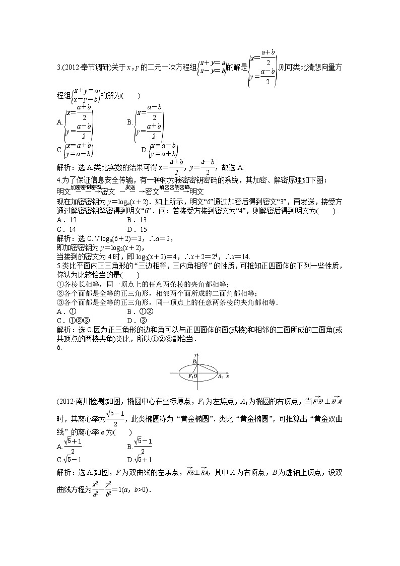 2013-2014学年高二数学湘教版选修2-2：6.1.2知能演练轻松闯关教案02