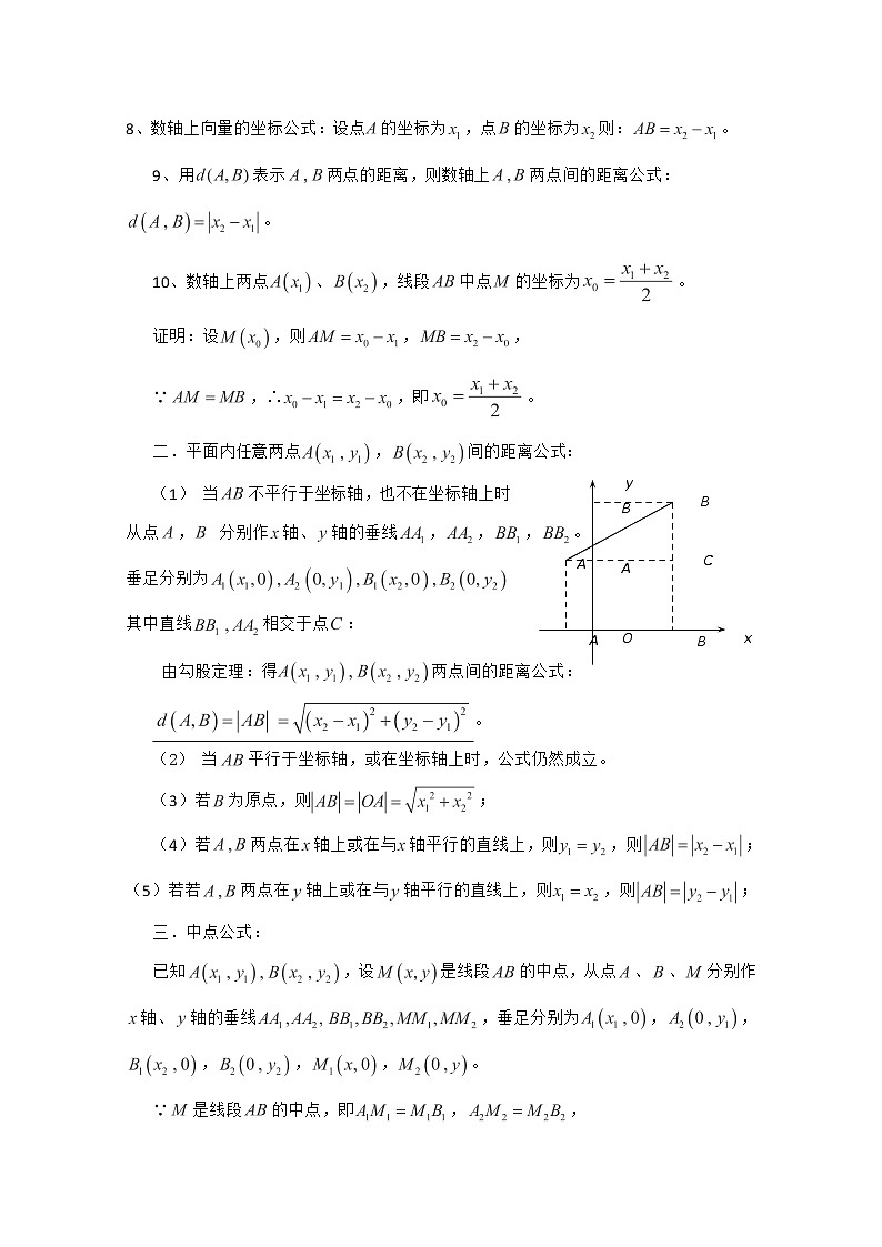 辽宁省大连理工大学附属高中数学：新人教B版必修二 21平面直角坐标系中的基本公式 学案第2页