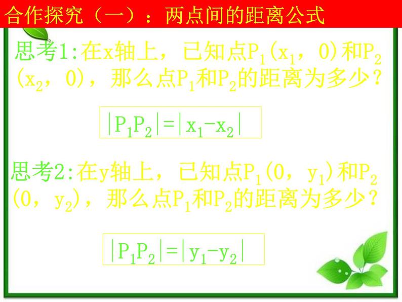 《平面直角坐标系中的基本公式》课件1（17张PPT）（人教B版必修2）04