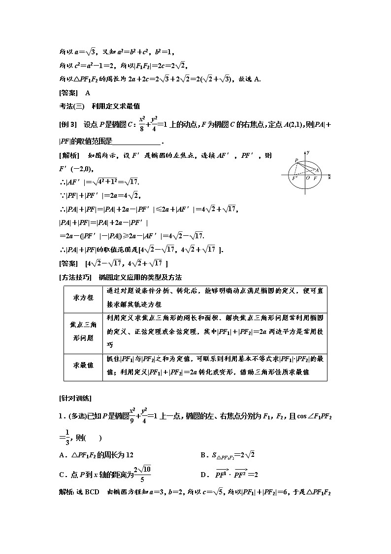 高端精品高中数学一轮专题-椭圆（讲）（带答案）教案第3页