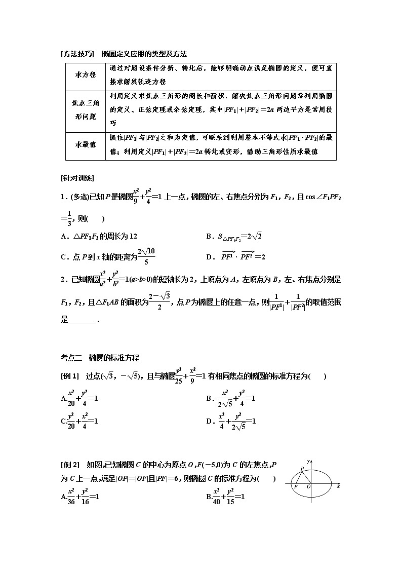 高端精品高中数学一轮专题-椭圆（讲）教案03