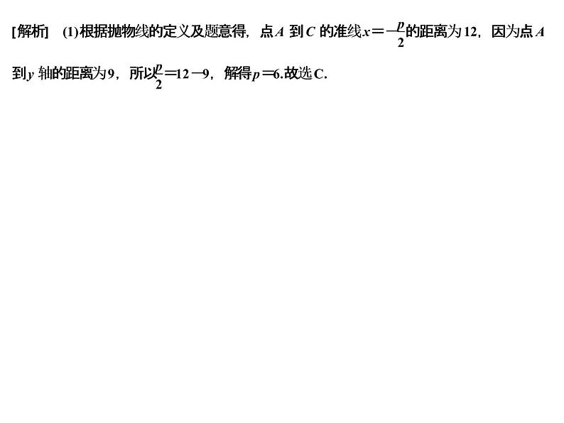 高端精品高中数学一轮专题-抛物线课件06