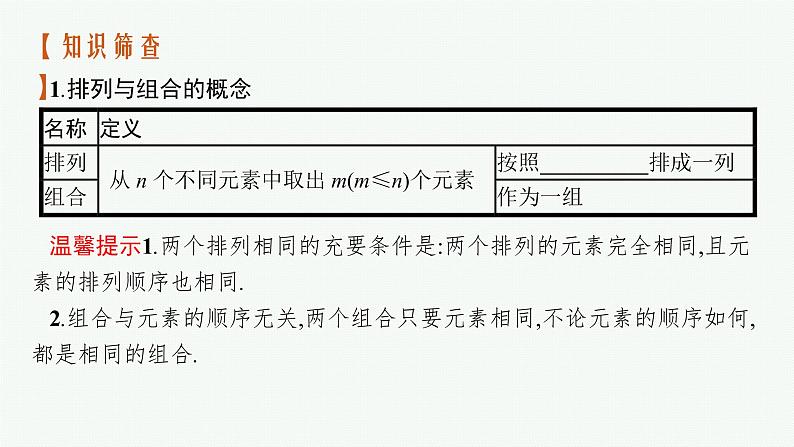 高中数学一轮总复习课件9.2　排列与组合05