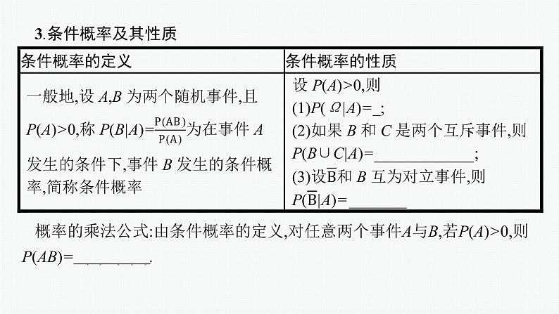 高中数学一轮总复习课件11.2　古典概型、条件概率与全概率公式第7页