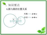 《圆与圆的位置关系》课件5（26张PPT）（人教B版必修2）教案